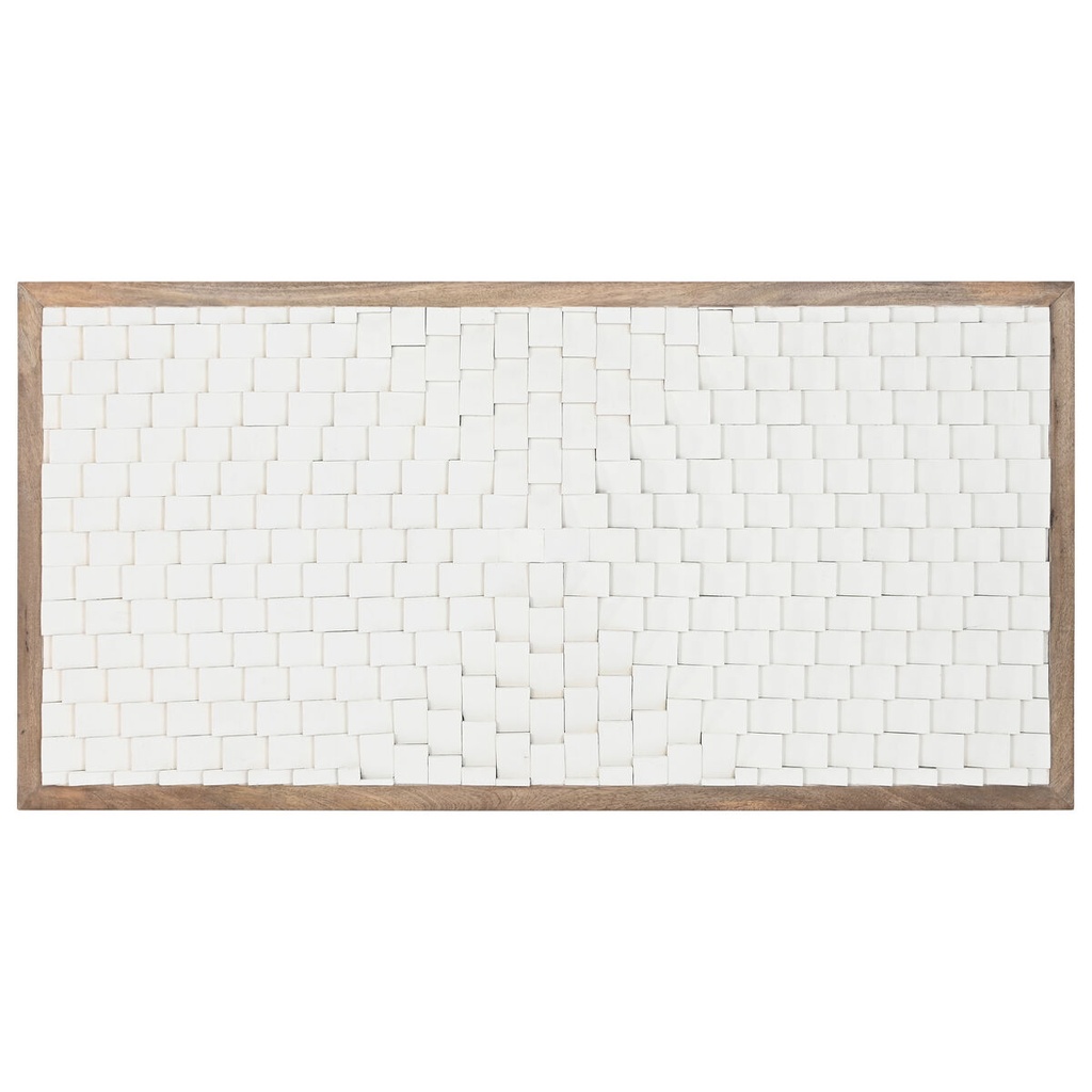 Headboard Home ESPRIT White Natural 180 X 5 X 90 CM