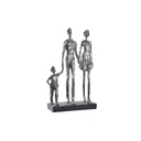 Decorative Figure DKD Home Decor Silver Black Resin Modern Family (26 x 11,5 x 41,5 cm)