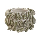 Centro de Mesa Home ESPRIT Blanco Verde Cerámica Gres 30 x 30 x 20 cm