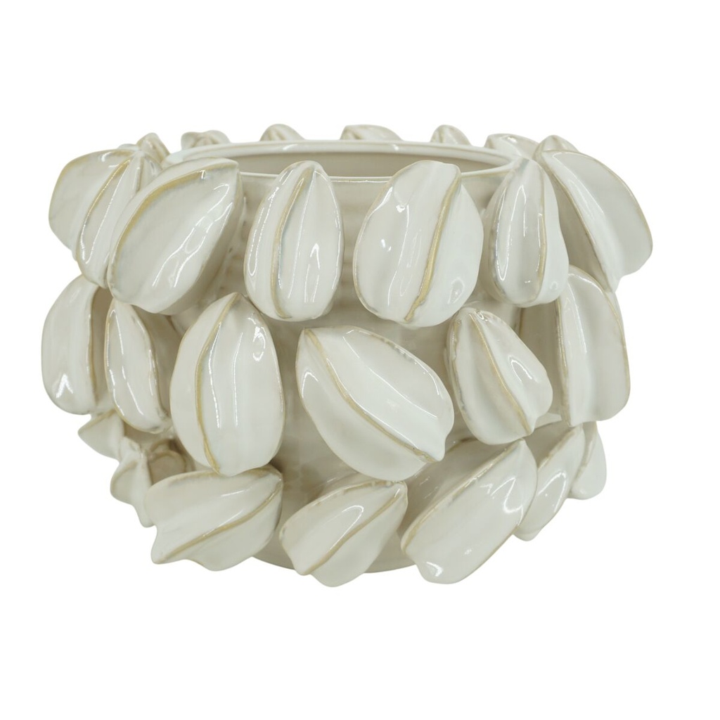 Centerpiece Home ESPRIT White Green Beige Stoneware 30 x 30 x 19 cm
