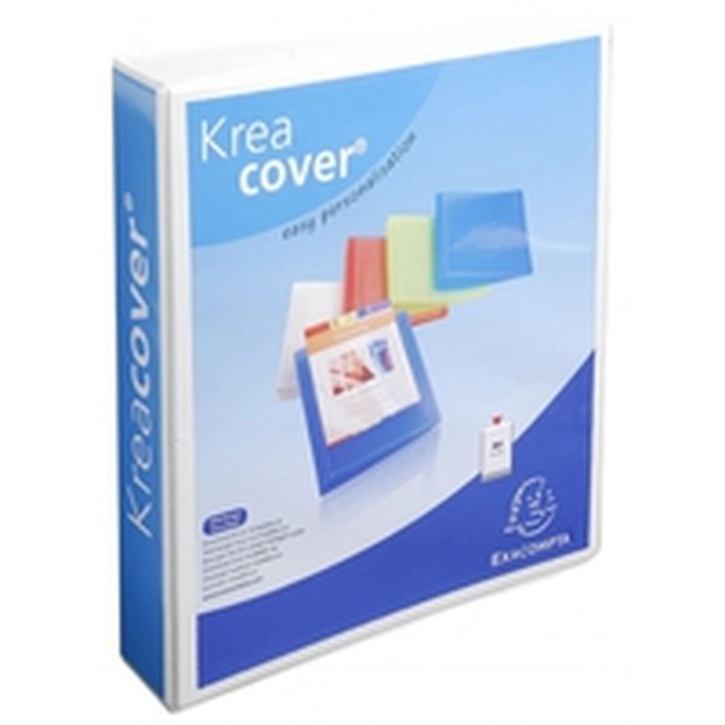 Ring binder Exacompta KREACOVER White A4+ (10 Units)
