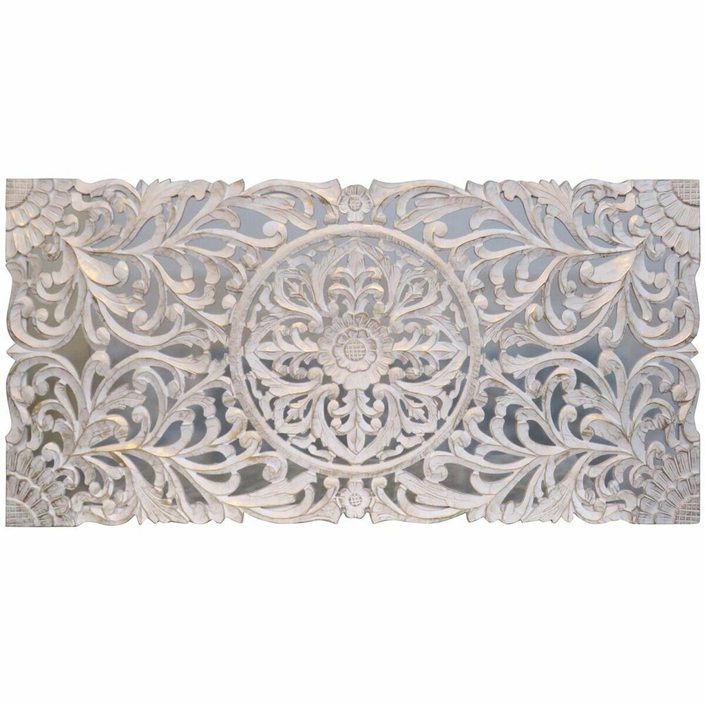 Cabecero de Cama DKD Home Decor Blanco Dorado Madera MDF 180 x 4 x 90 cm