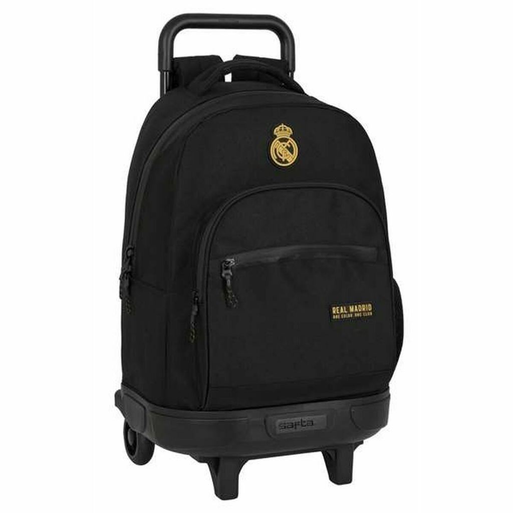 School Bag Real Madrid C.F. Black 33 x 45 x 22 cm