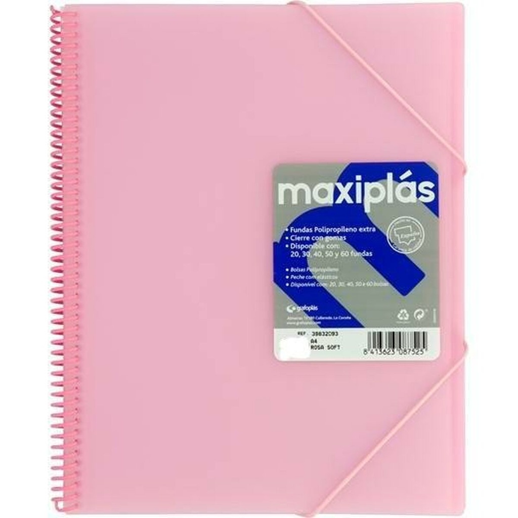 Organiser Folder Grafoplas Light Pink A4
