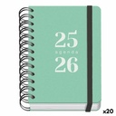 Diary DOHE GRAMMAR Green A6 120 x 170 mm 2025-2026 (20 Units)