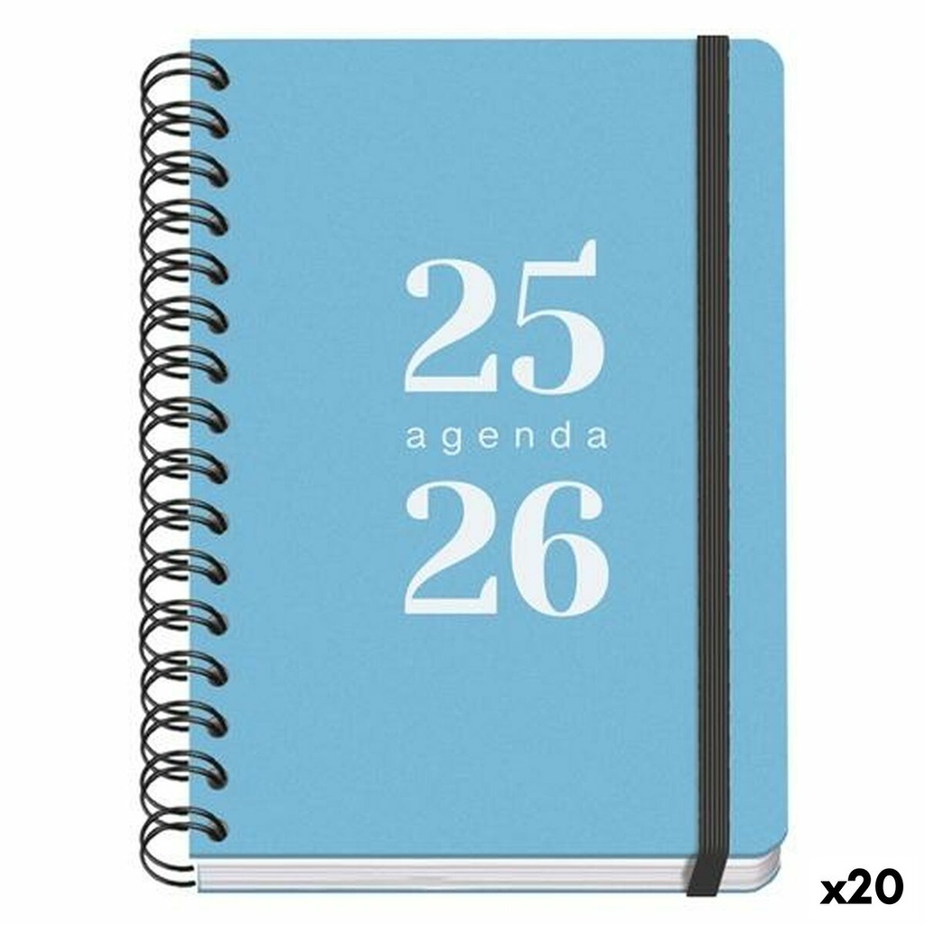 Agenda DOHE GRAMMAR Azul A5 150 x 210 mm 2025-2026 (20 Unidades)