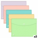 Document Folder Oxford URBAN Multicolour A4 polypropylene Clasp (5 Units)