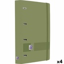 Carpeta de anillas Oxford LIVE&GO Verde A4+ (4 Unidades)