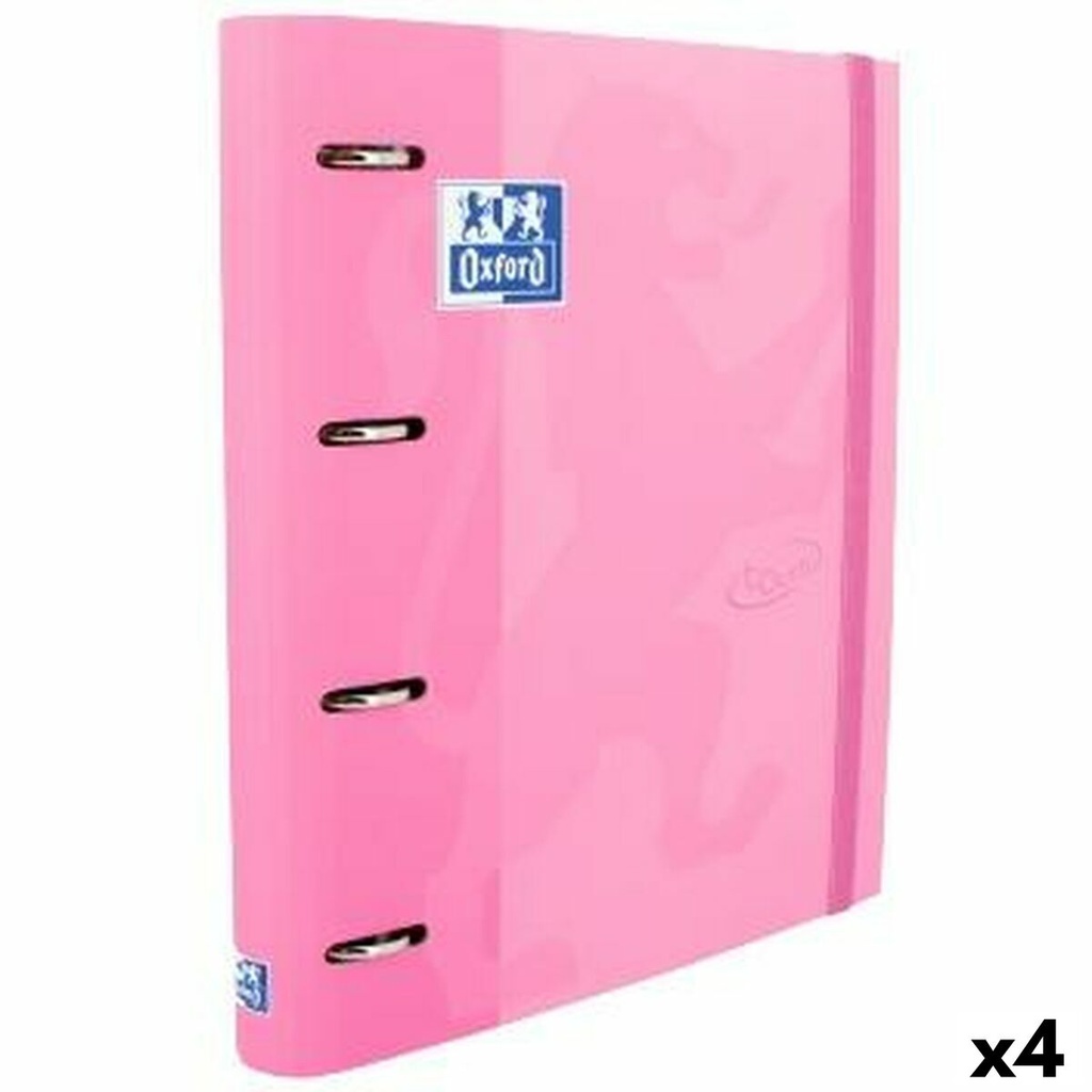 Ring binder Oxford TOUCH Pink A4+ (4 Units)