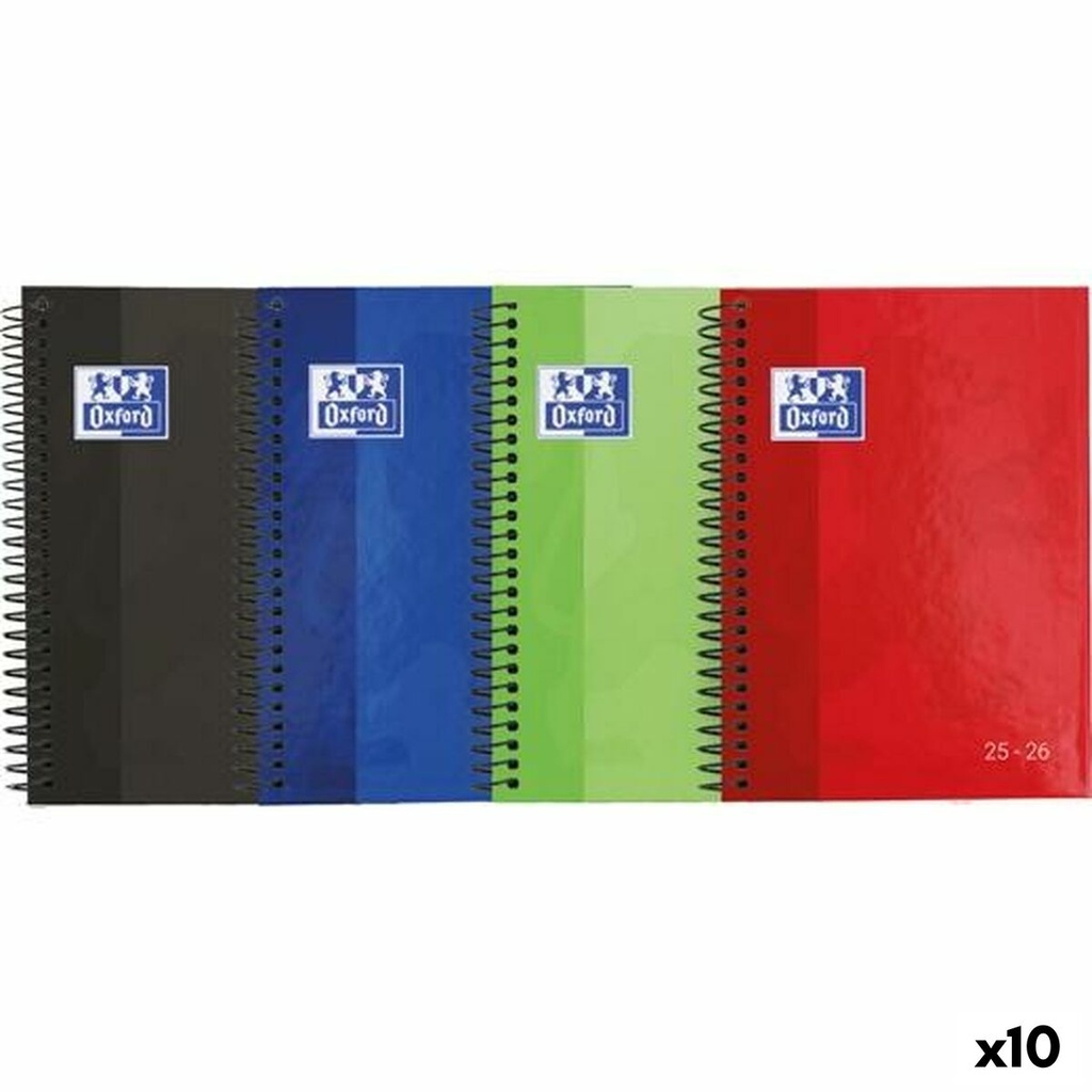 Agenda Oxford SCHOOL 1/4 15 x 21 cm 2025-2026 (10 Unidades)