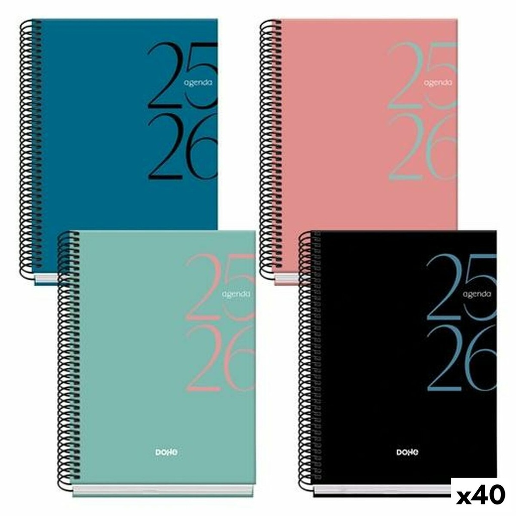 Diary DOHE SYSTEM A5 150 x 210 mm 2025-2026 (40 Units)