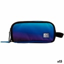 Portatodo Triple Oxford KANGOO GRADIENT SPACE Azul 23 x 8,5 x 10 cm (15 Unidades)