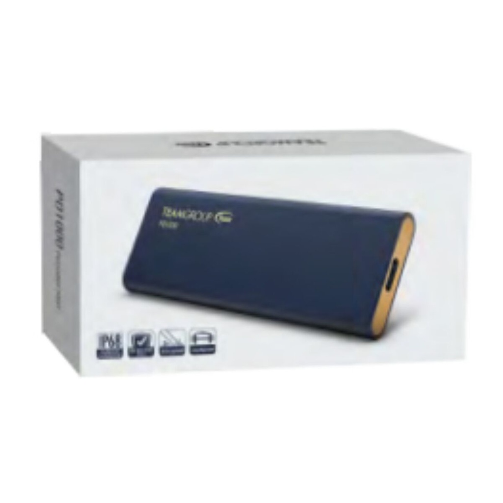 Disco Duro Externo Team Group PD1000 Azul marino Concha SSD 512 GB SSD