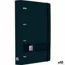 Carpeta de anillas Oxford LIVE&GO Negro A4+ (10 Unidades)
