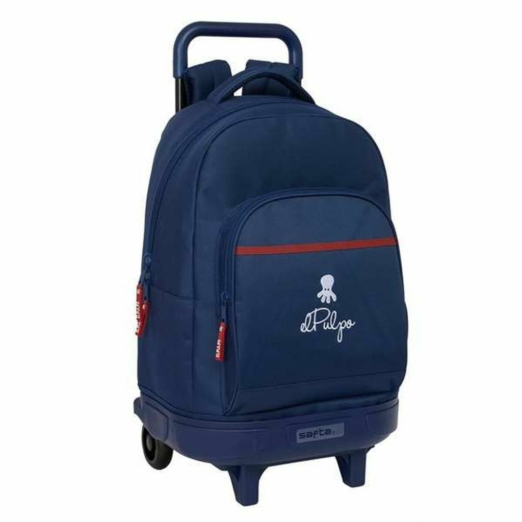 School Rucksack with Wheels El Pulpo Navy Blue 33 x 45 x 22 cm