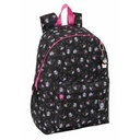 Mochila Escolar Kuromi Negro Fucsia 31 x 43 x 13 cm