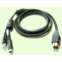 Cable USB HP Cable en Y con alim. USB Negro