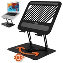Notebook Stand Media Tech MT2662 Silicone Aluminium Carbon steel