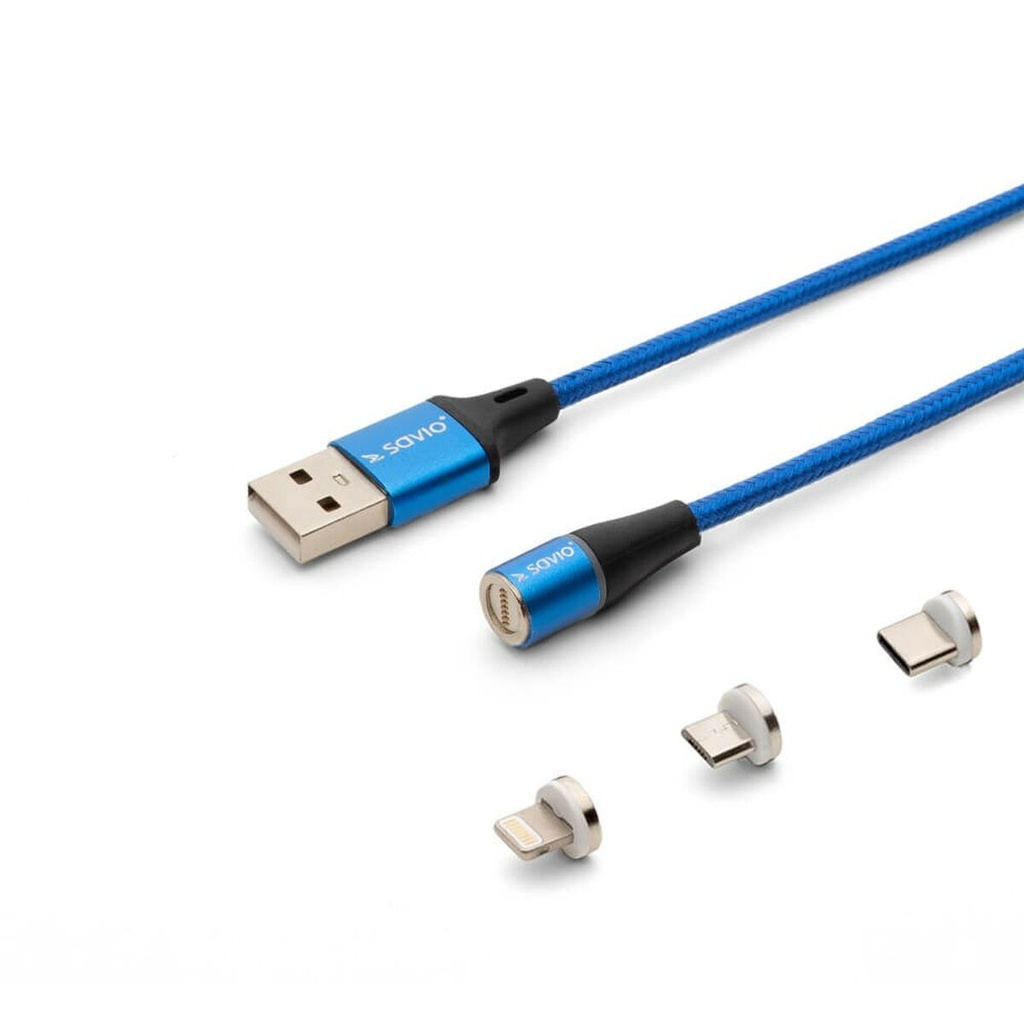 USB Cable Savio CL-157 Blue 2 m