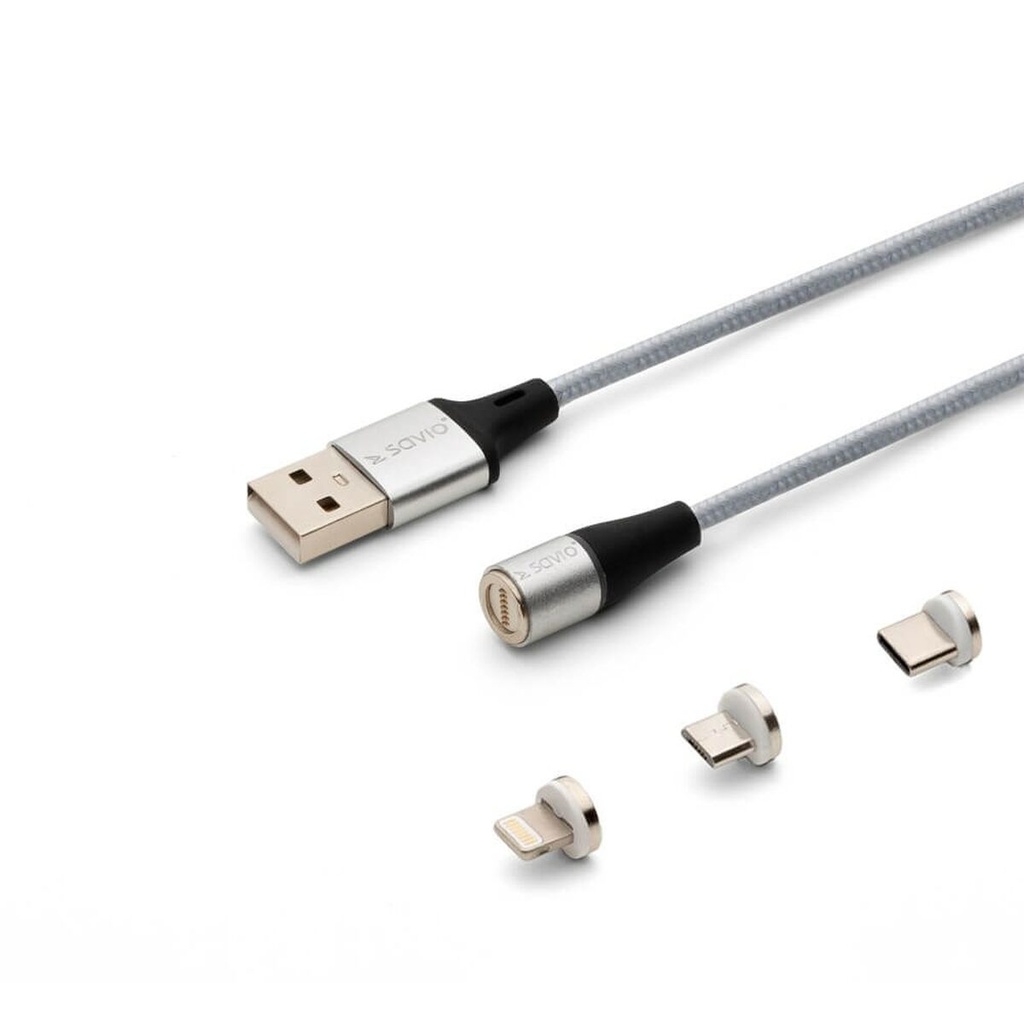 USB Cable Savio CL-156 Silver 2 m