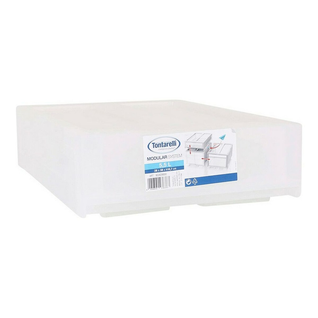 Caja de Almacenaje Tontarelli Modular Blanco 29 x 38 x 10,7 cm