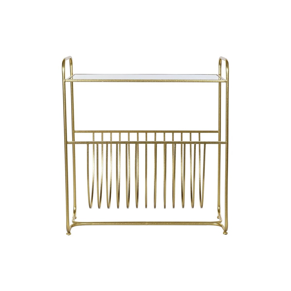 Revistero DKD Home Decor Espejo Dorado Metal (76 x 35 x 83 cm)