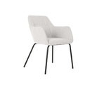 Silla DKD Home Decor Beige Poliéster Metal 59,5 x 60,5 x 78 cm