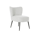Armchair DKD Home Decor Black Beige Greige Metal 55 x 64 x 72,5 cm