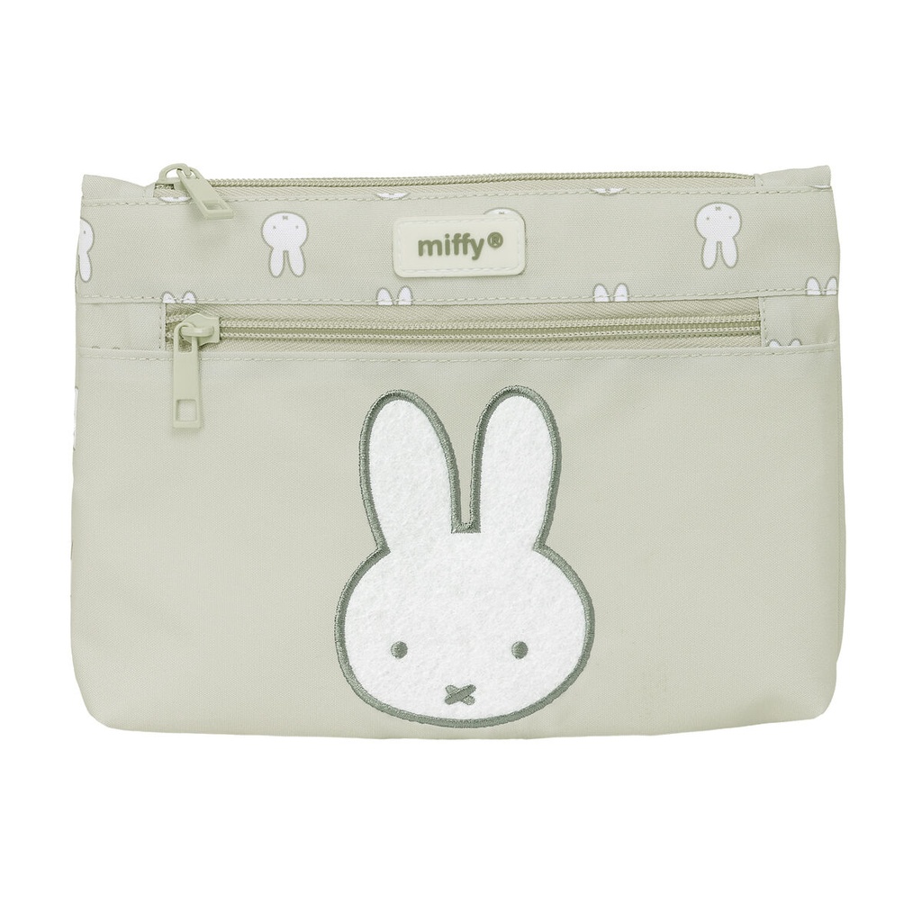 Portatodo Doble Miffy Niebla Gris 23 x 16 x 3 cm