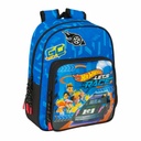 Mochila Escolar Hot Wheels Let's race Azul Negro 27 x 33 x 10 cm