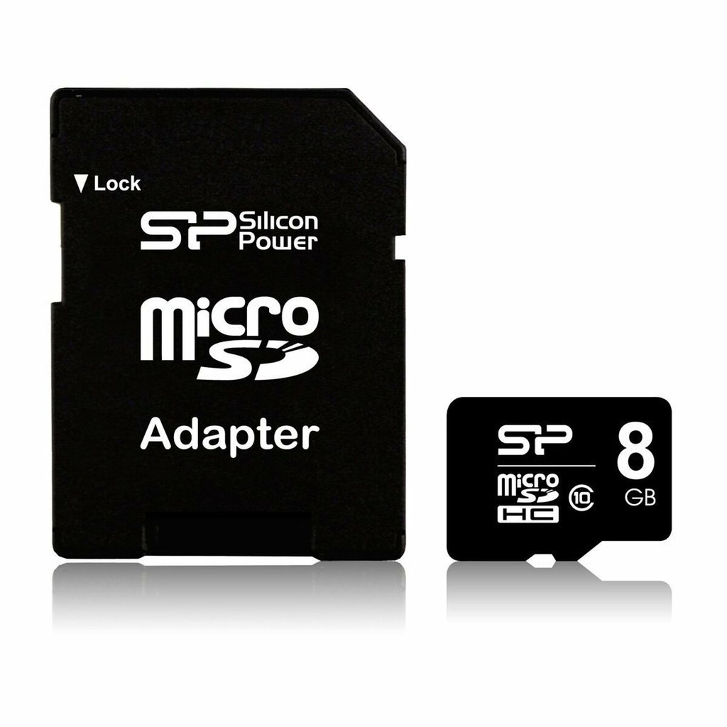 Tarjeta de Memoria Micro SD con Adaptador Silicon Power Elite 8GB microSDHC UHS-I 8 GB