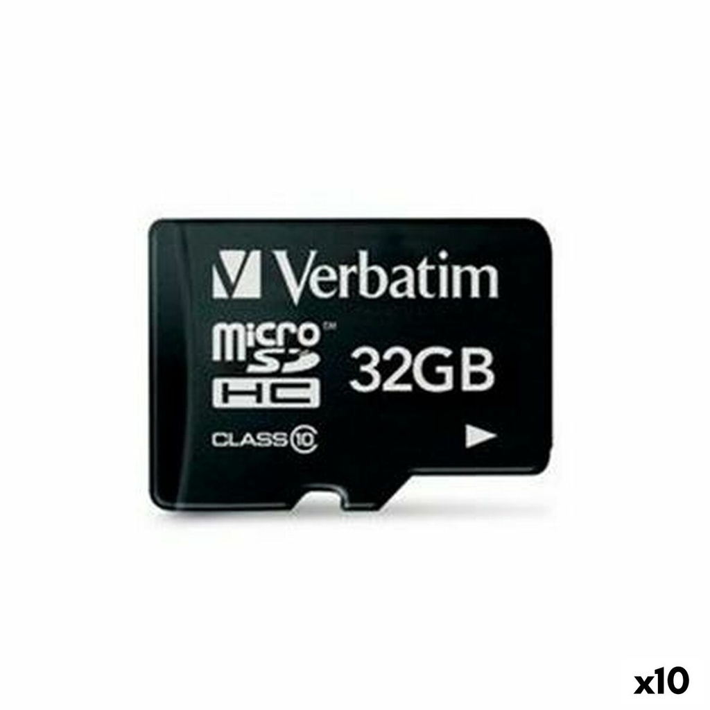 Tarjeta de Memoria SDHC Verbatim 32 GB (10 Unidades)