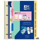 Ring binder Oxford EUROPEANBINDER LIVE & GO PASTEL Multicolour A4 (10 Units)