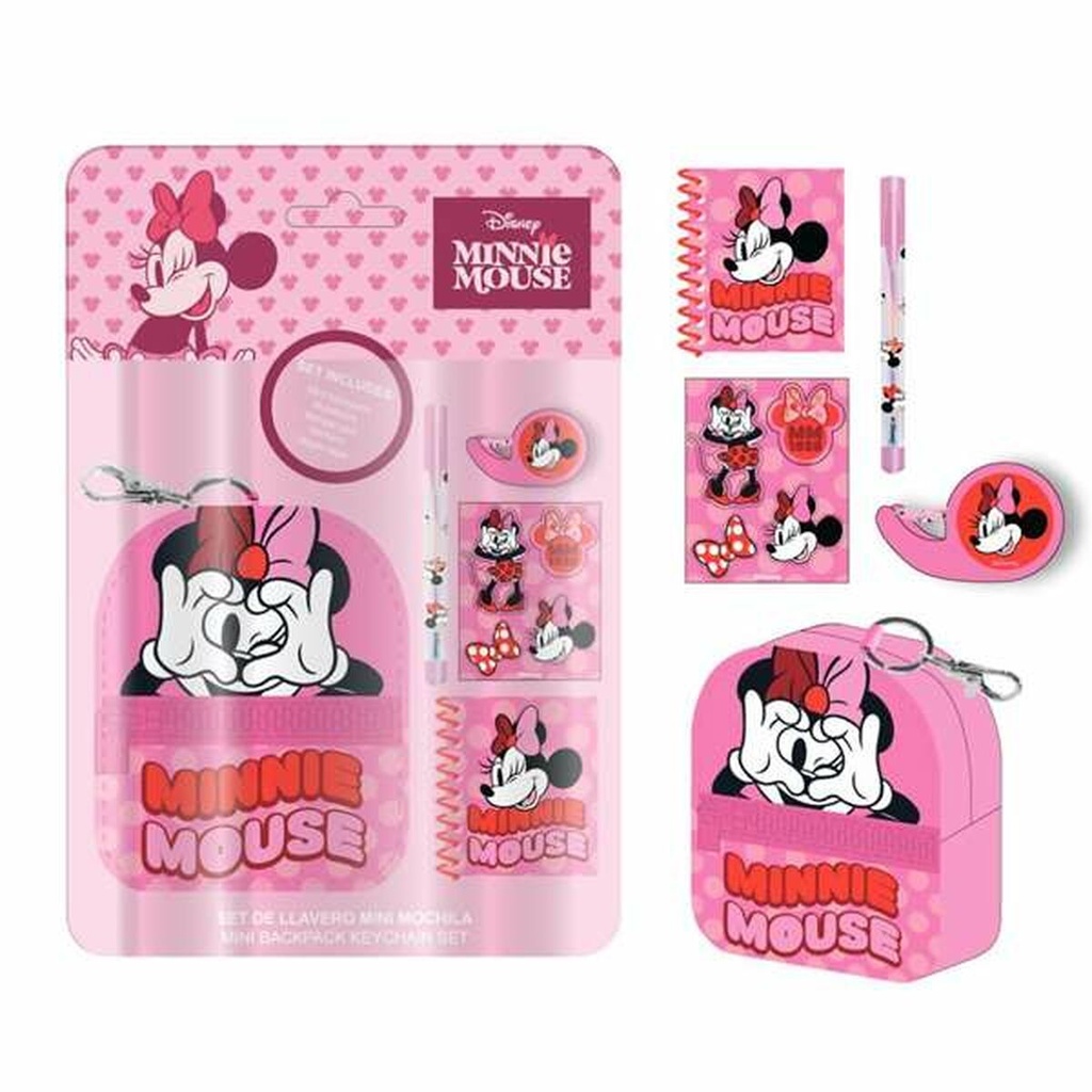 Set de Papelería Minnie Mouse 5 Piezas