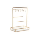 Jewelry box Home ESPRIT Golden Metal Mirror 21 x 10 x 32 cm