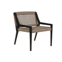 Armchair Home ESPRIT Black Teak Synthetic fibre 65 X 62 X 72 CM