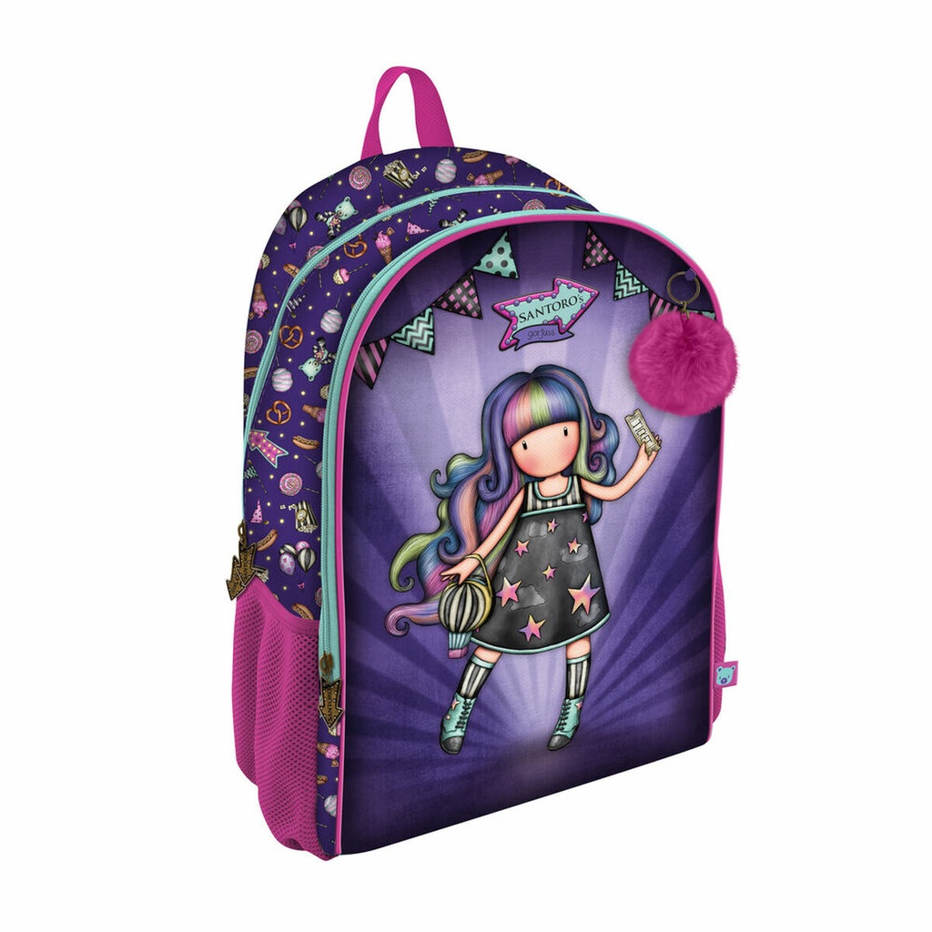 Mochila Escolar Gorjuss Up and away Morado 31.5 x 40 x 22.5 cm