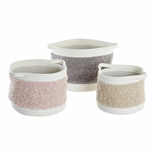 Basket set DKD Home Decor Children's 34 x 34 x 27 cm