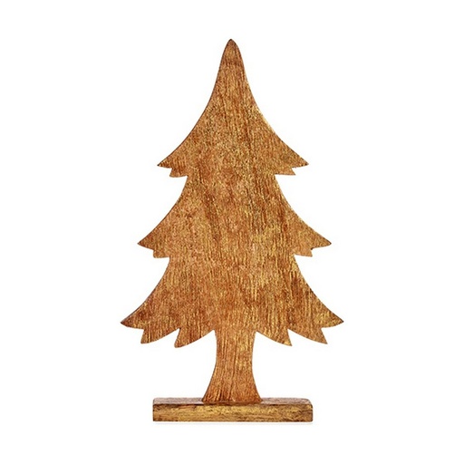 Árbol de Navidad 5,1 x 49,5 x 25,5 cm Dorado Madera