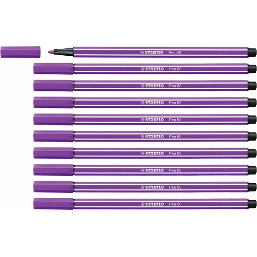 Rotuladores Stabilo Pen 68 Lila (10 Piezas)