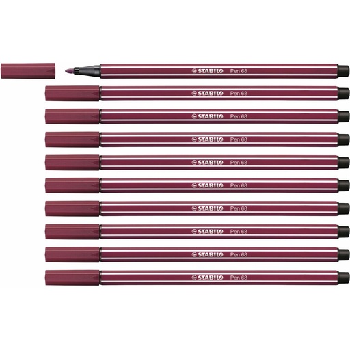 Rotuladores Stabilo Pen 68 Púrpura (10 Piezas)
