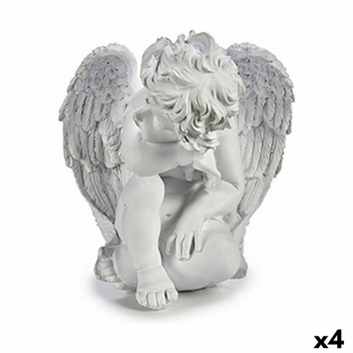 Decorative Figure Krist+ K1912597 White 24 x 27 x 28 cm (4 Units)
