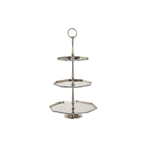 Centro de Mesa DKD Home Decor Plateado Aluminio 28 x 28 x 47 cm