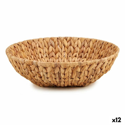 Centro de Mesa Gift Decor SF29097S Marrón Metal Jacinto de agua 34 x 9 x 34 cm (12 Unidades)
