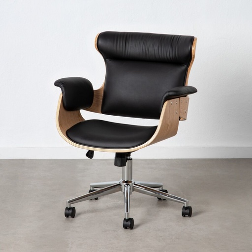 Office Chair Black Natural 68 x 62 x 85 cm