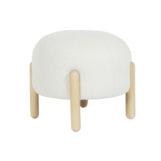 Reposapiés DKD Home Decor 45 x 45 x 36 cm Madera Blanco