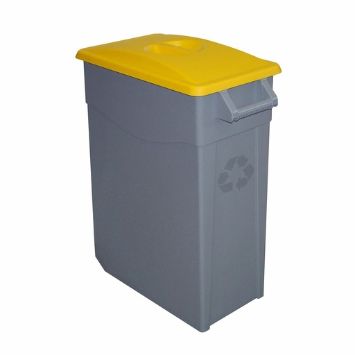 Recycling Waste Bin Denox Yellow 65 L