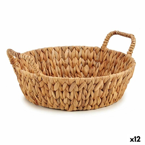 Centerpiece Gift Decor SF19025 Brown Metal Natural Water hyacinth 39,5 x 16,5 x 35 cm (12 Units)