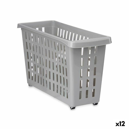 Organizador para Armario de Cocina Kipit G-327-1 Gris 17,5 x 26 x 46 cm Con ruedas (12 Unidades)