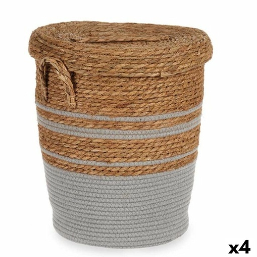Basket Gift Decor YY21620J03S1 Brown Grey Marine algae (4 Units)